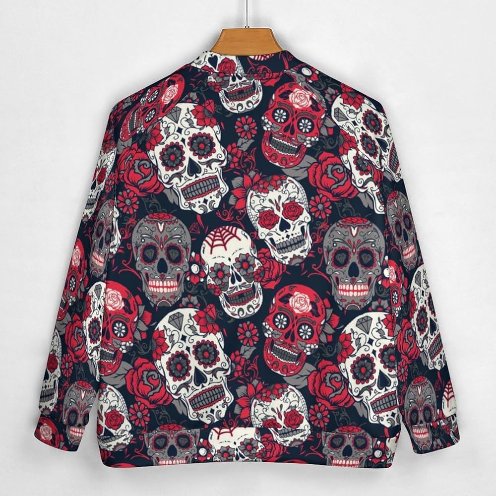 Amazon.com: Day of The Dead Colorful Sugar Skull Men's